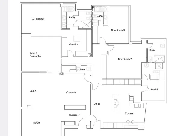 Piso en Barrio Bernabéu-Hispanoamérica