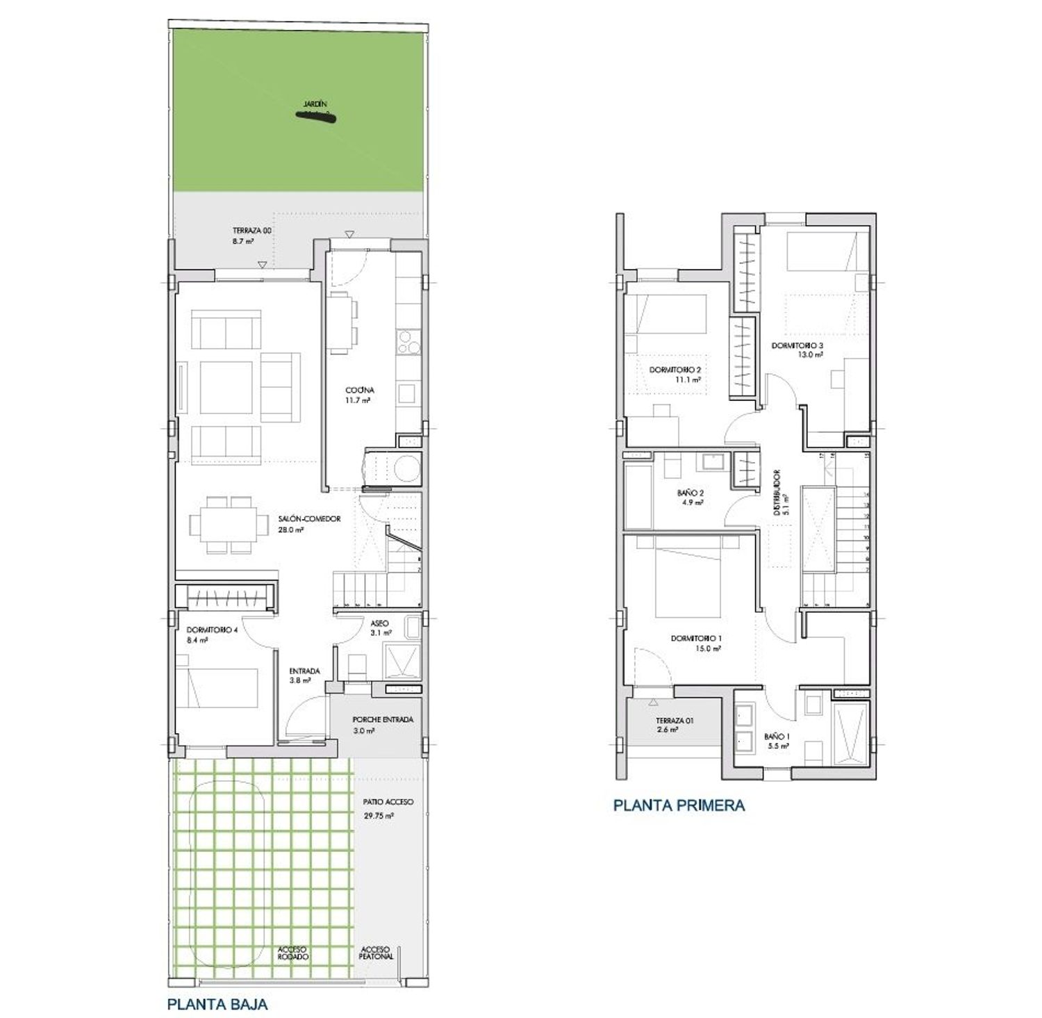 Chalet adosado en calle Mar Caribe, 5 - Foto 2