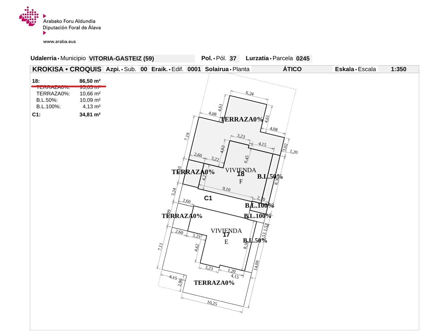 Ático en Ilustrazioaren Hiribidea, 51