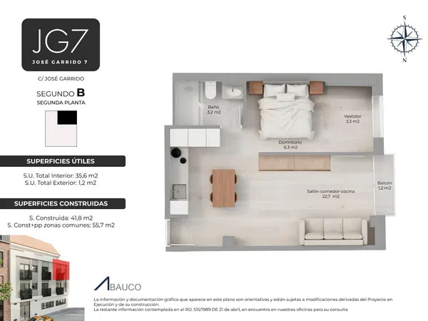 Estudio en Calle José Garrido, 7, San Isidro - Foto 1