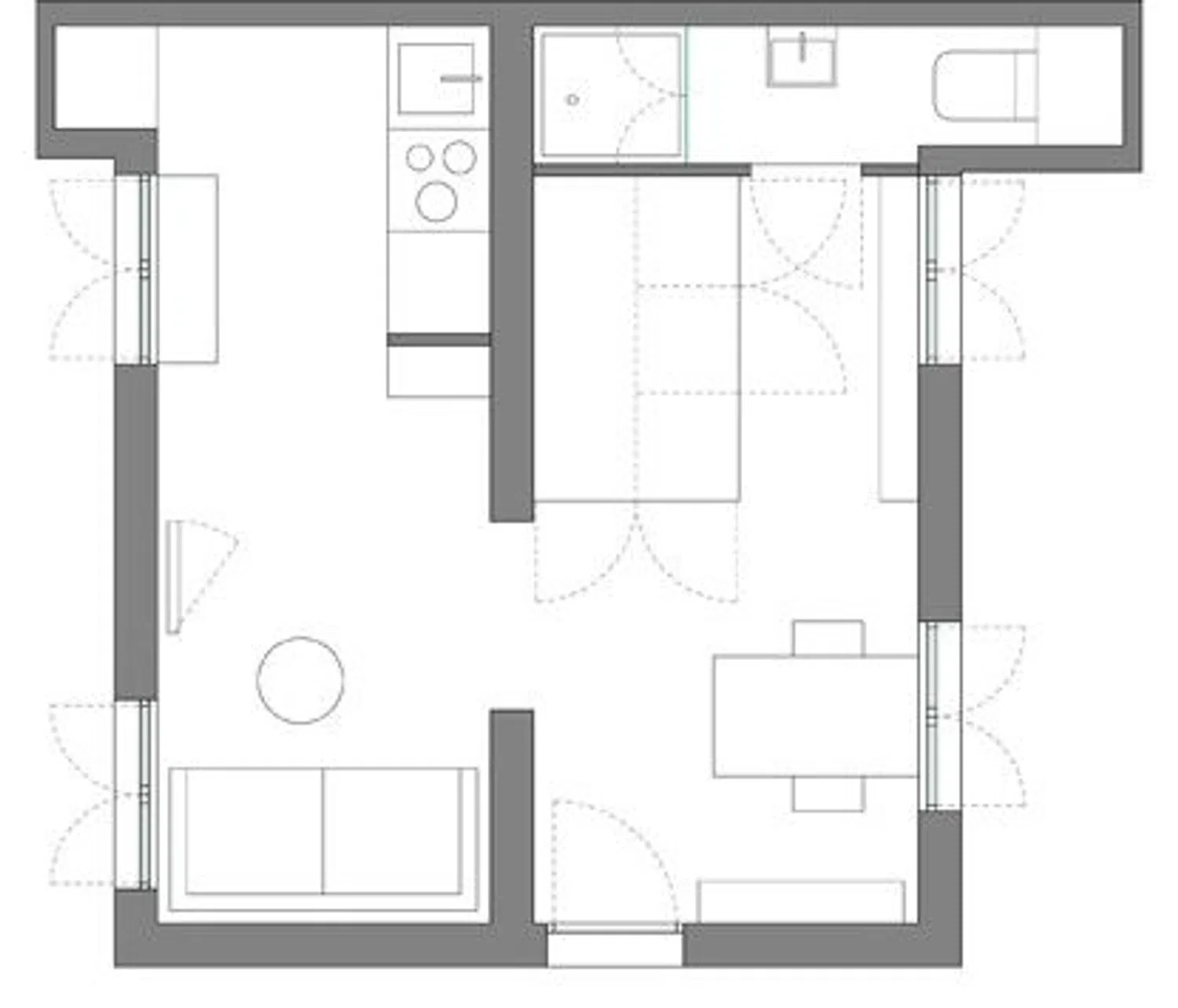Estudio en calle del Olivar, 33 - Foto 2