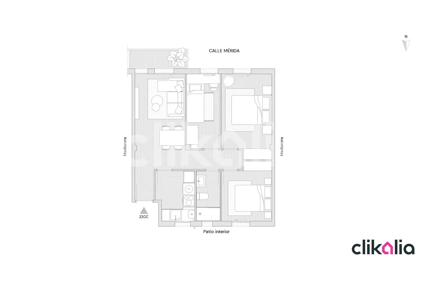 Piso en calle Mérida - Foto 17