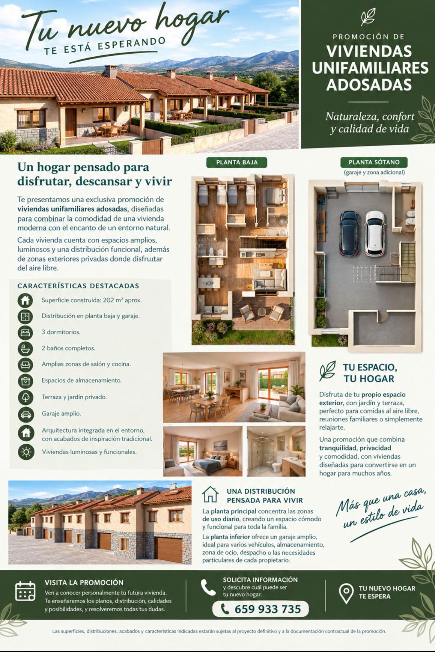 Chalet adosado en Santa Teresa, 17 - Foto 2