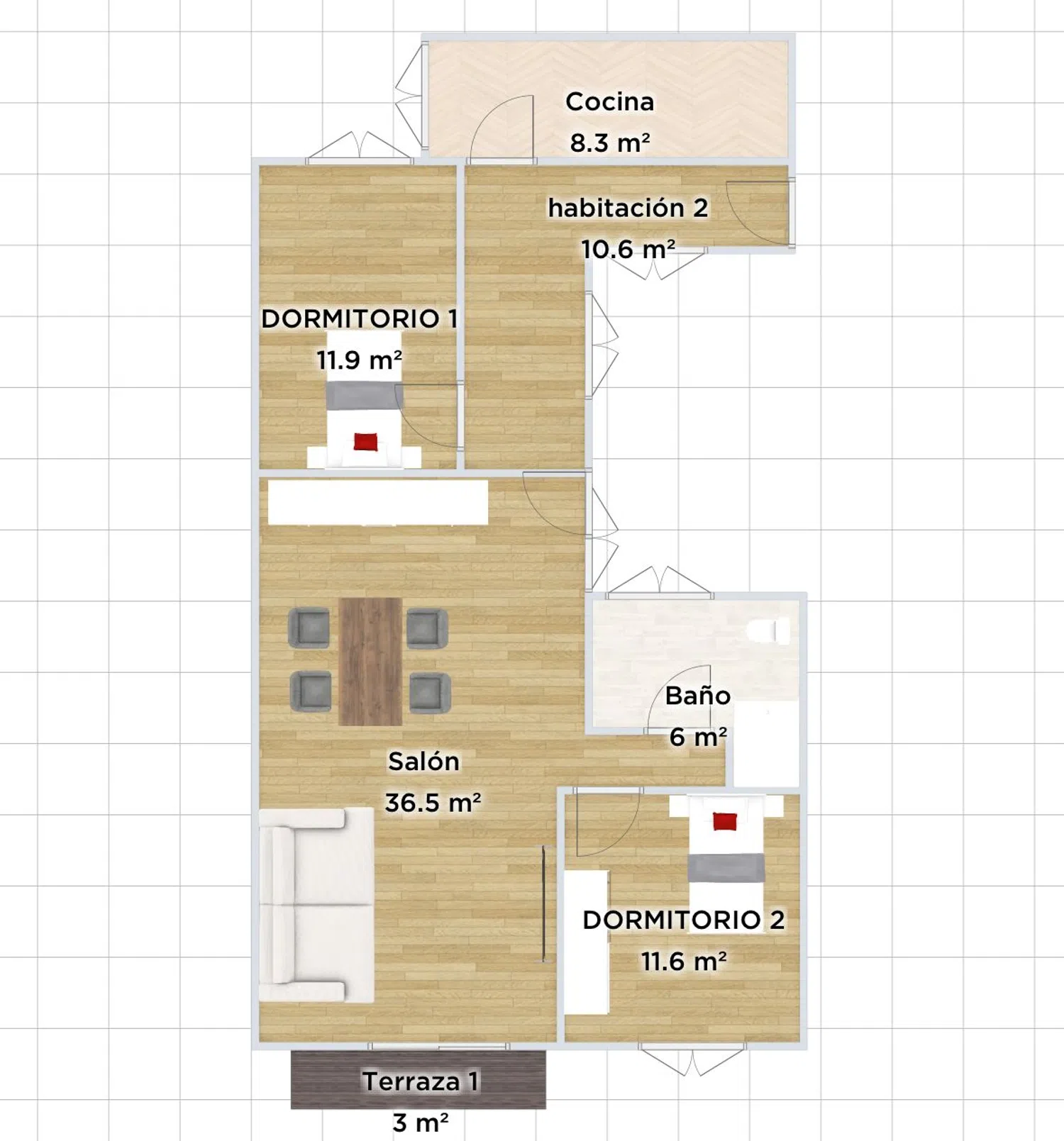 Piso en calle del General Ricardos, 136 - Foto 1