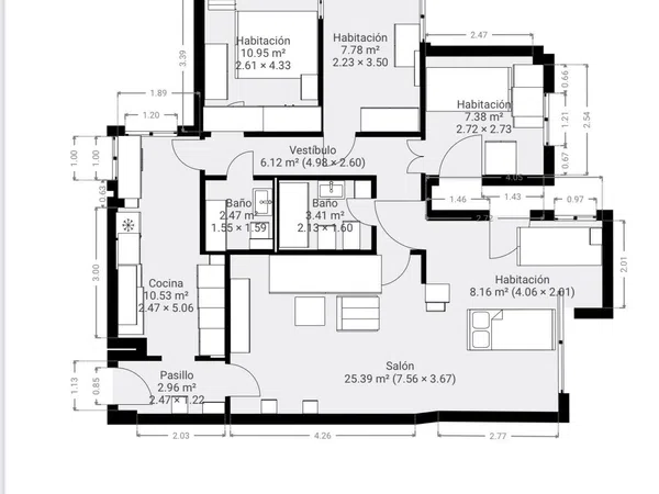 Piso en calle Barberán y Collar, 3