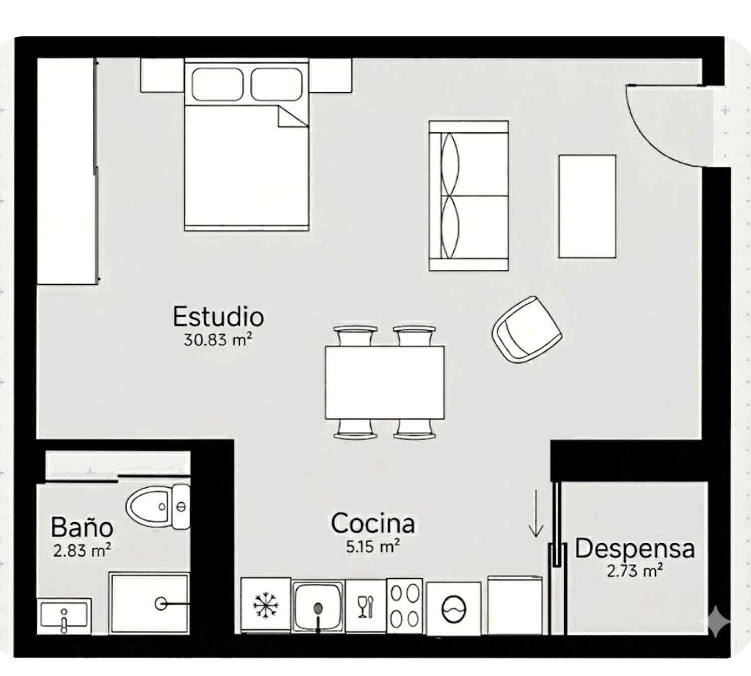 Estudio en Barrio Somosaguas - Foto 7