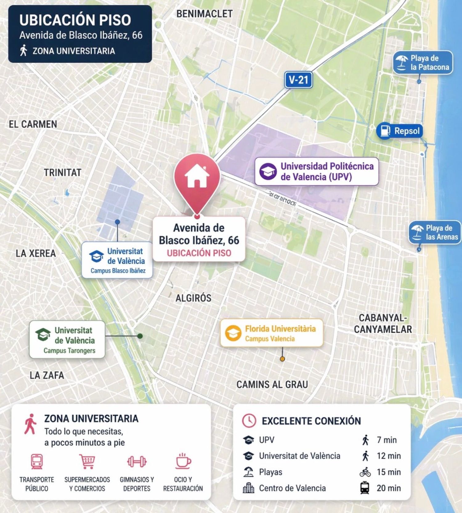 Piso en avenida de Blasco Ibáñez, 64 - Foto 1