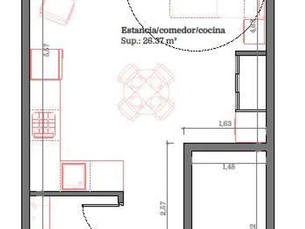 Estudio en Calle de Velarde - Foto 9