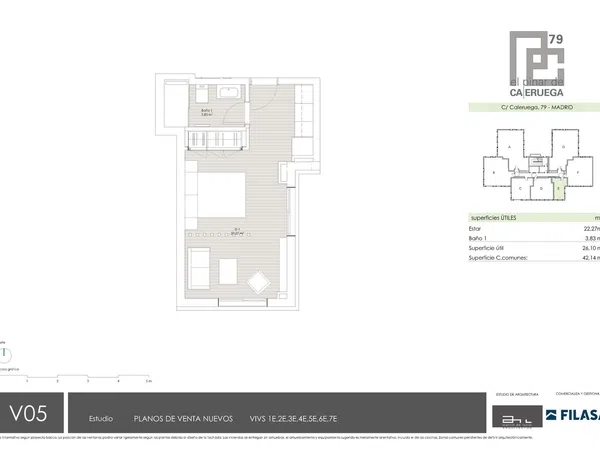 Estudio en Calle de Caleruega, 79, Costillares - Foto 24