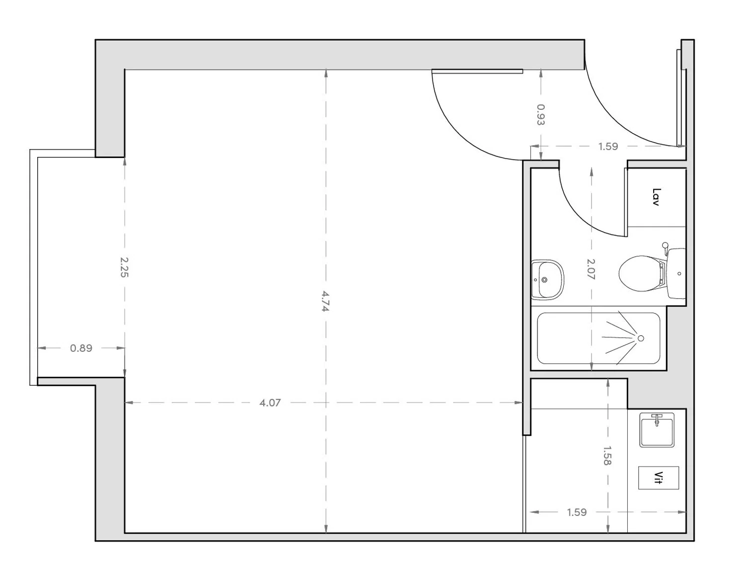 Estudio en calle de Numancia, 33 - Foto 17