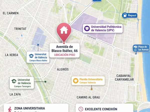 Piso en avenida de Blasco Ibáñez, 64 - Foto 1