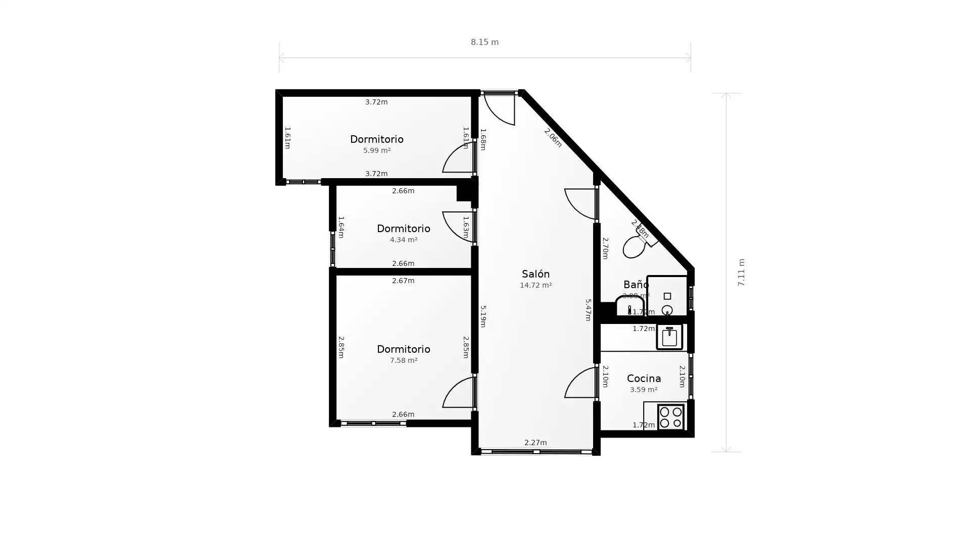 Apartamento en  Madrid Capital - Foto 3