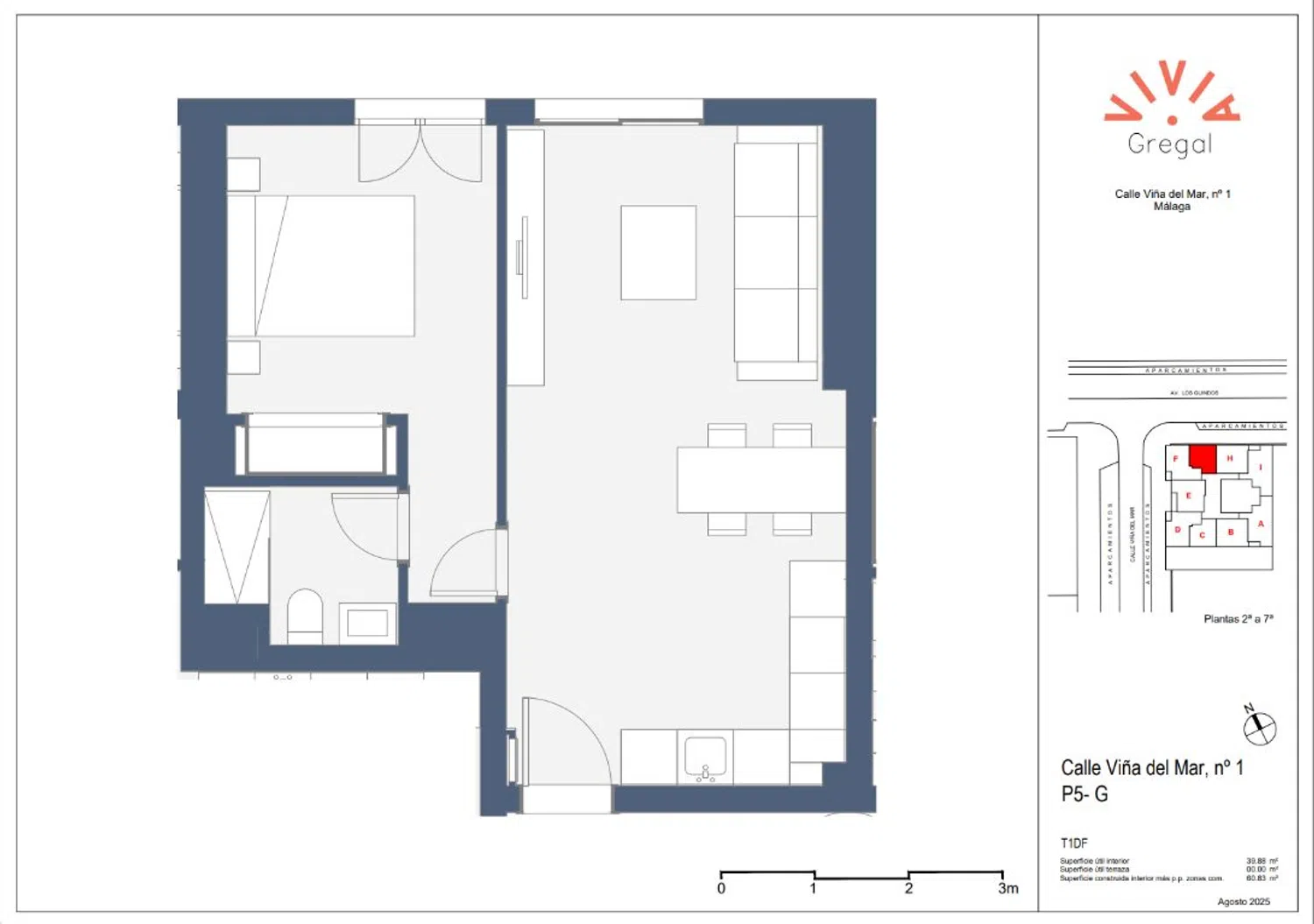 Piso en calle Viña del Mar, 1 - Foto 2