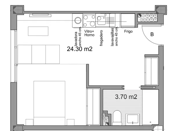 Estudio en Calle de Cronos, 4 - Foto 18