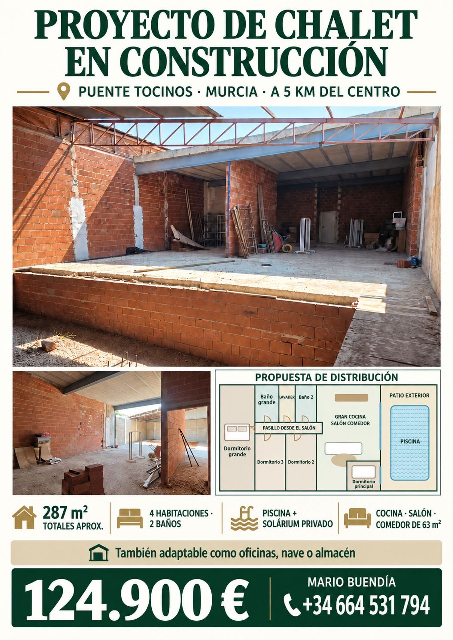Casa o chalet independiente en Carril Morenos, 5, Puente Tocinos - Foto 2