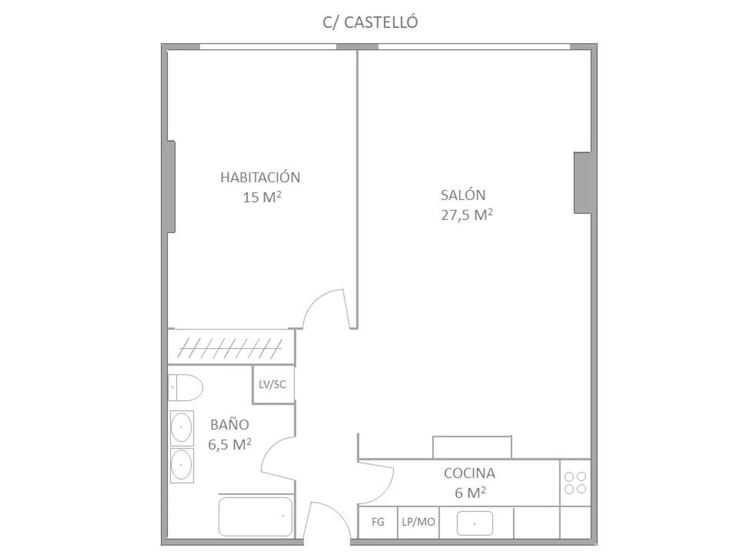Piso en calle de Castelló, 115 - Foto 2