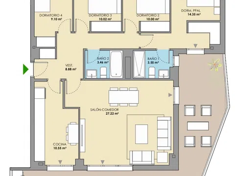 Piso en calle de Bulgaria, 6 - Foto 2