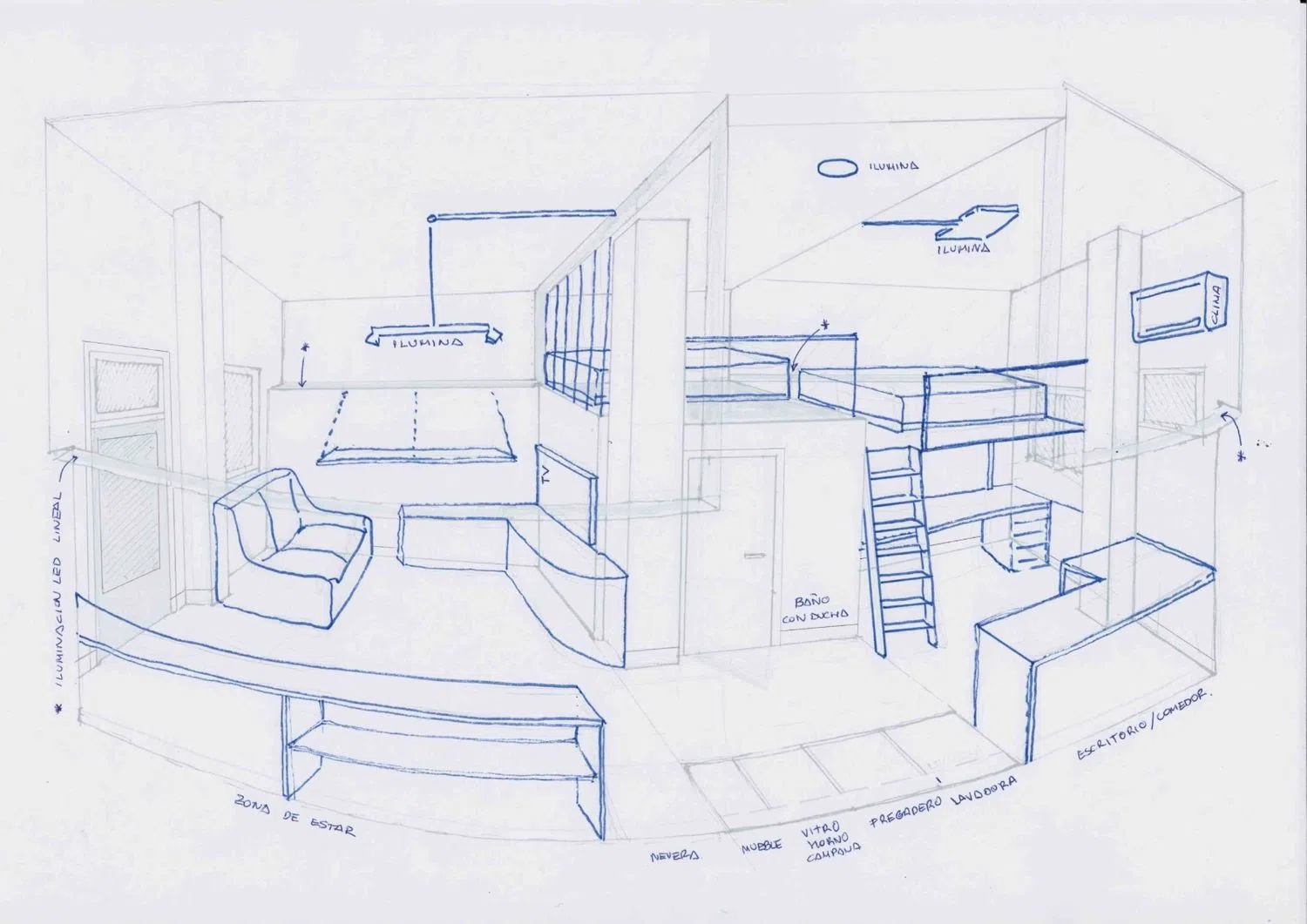 Estudio en calle del Quince de Agosto, 1