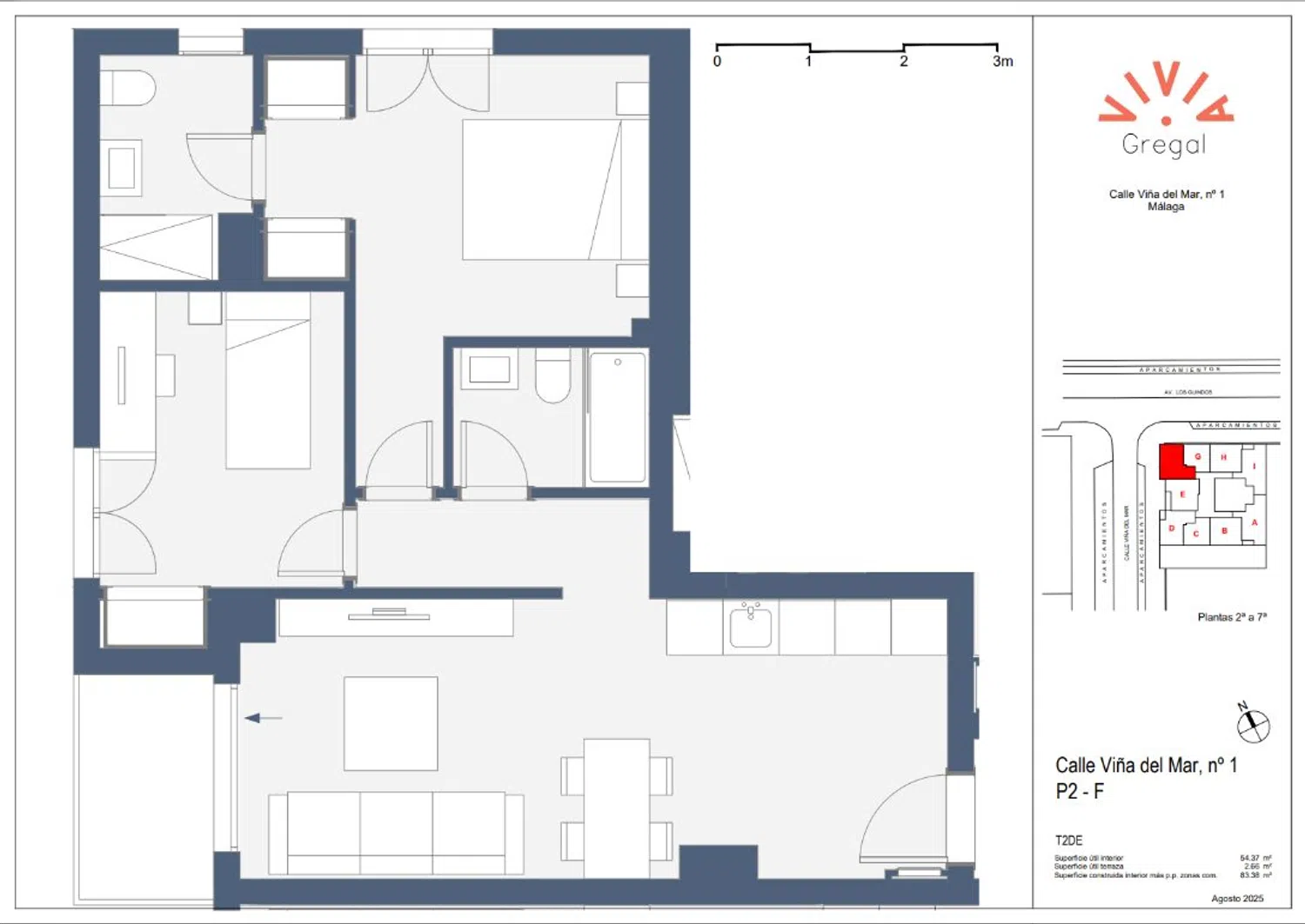 Piso en calle Viña del Mar, 1 - Foto 2