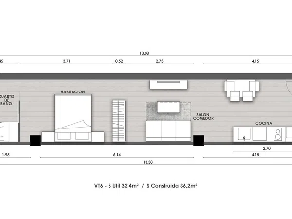Estudio en calle de Jordi de Sant Jordi, 9 - Foto 15