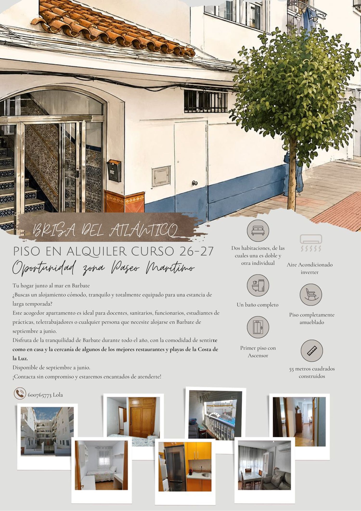 Piso en Avenida Atlántico, 24, Barbate, Barbate - Foto 2