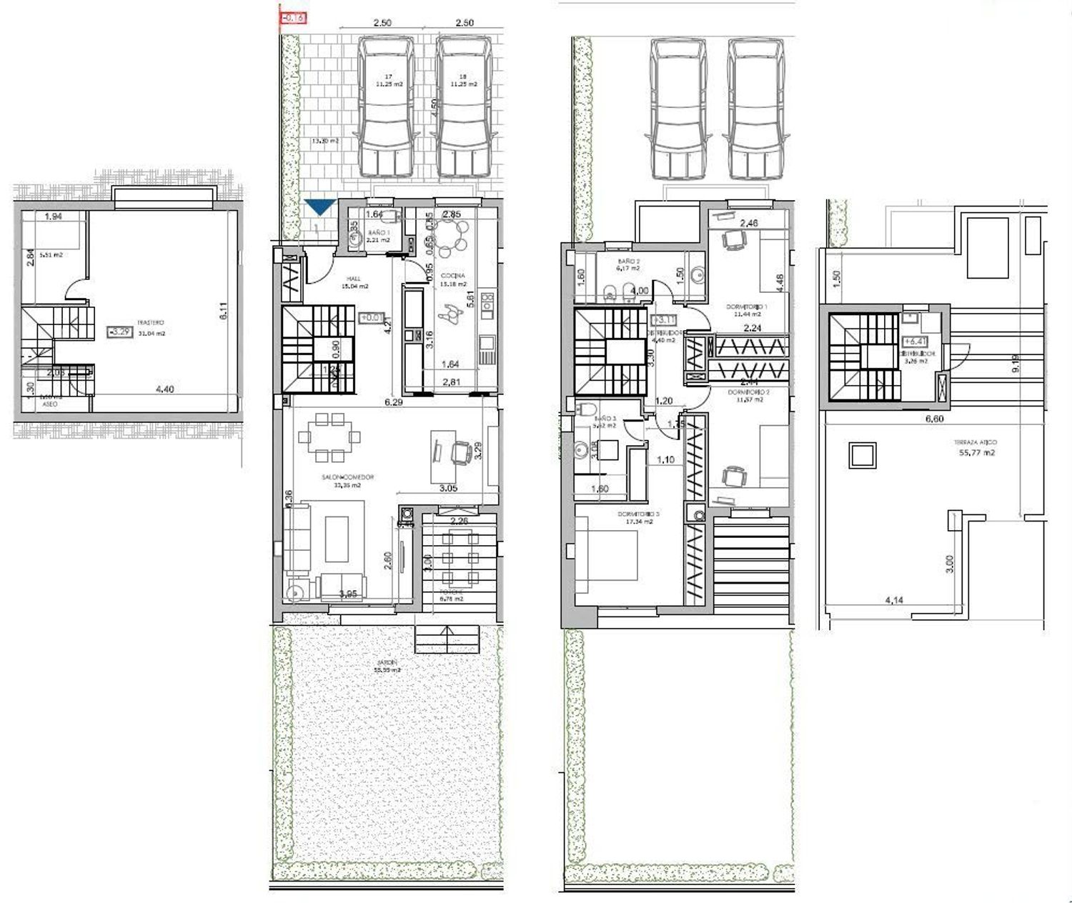 Chalet adosado en Pasaje de los Granados Sefardies, 2, Tablero - Foto 3