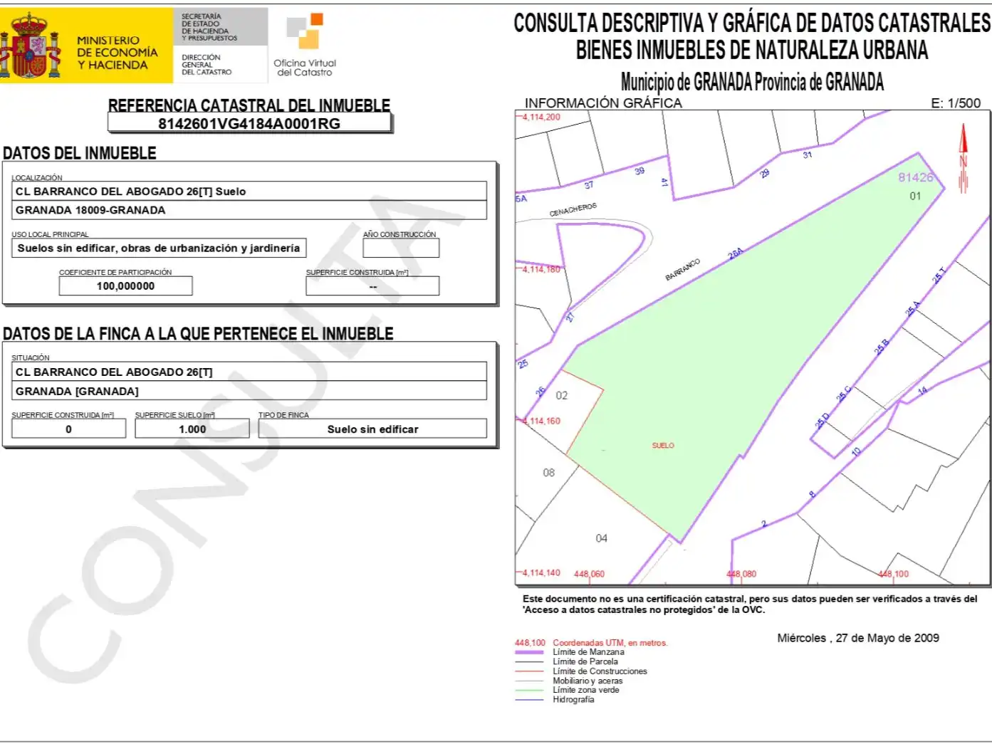 Terreno Residencial en  Calle Barranco del Abogado 26 - Foto 8