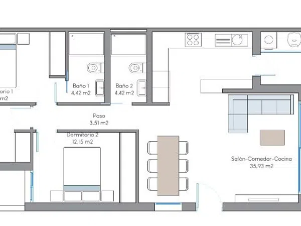 Piso en Polígono Alfarella.Sector 12, 101, Balcón de Finestrat-Terra Marina, Balcón de Finestrat-Terra Marina - Foto 18