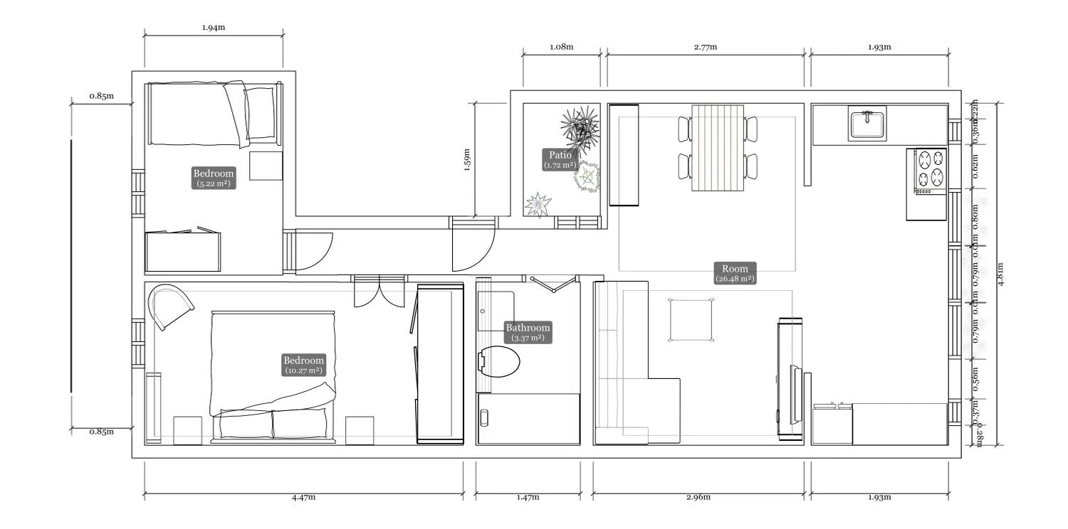 Piso en calle d'Olzinelles, 101 - Foto 4