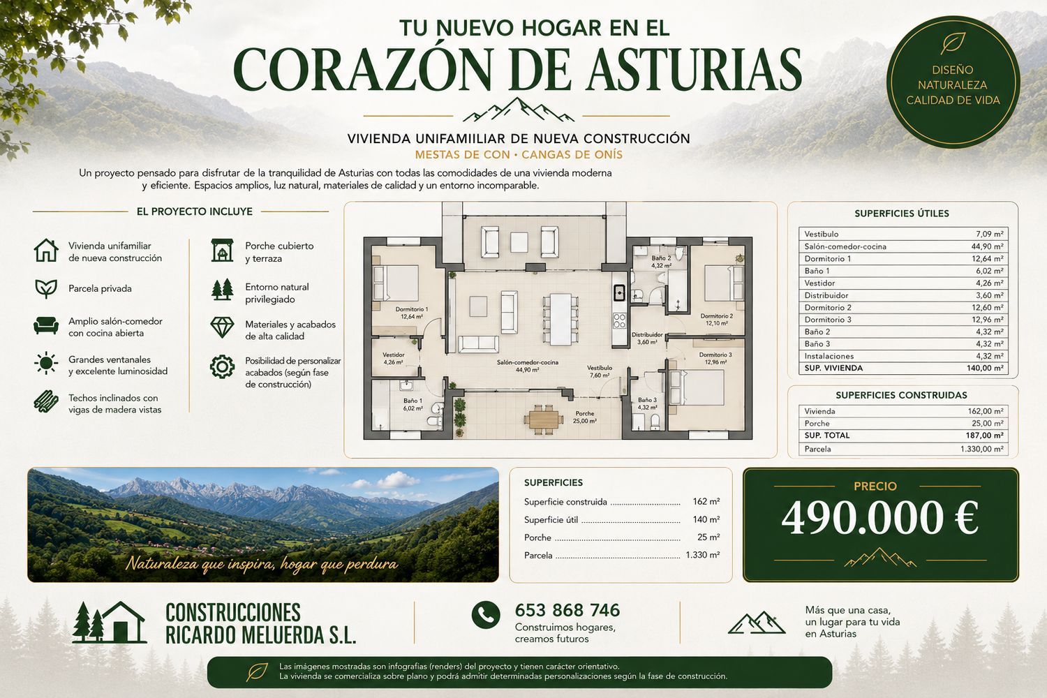 Casa o chalet independiente en Con, Cangas de Onís s/n - Foto 13
