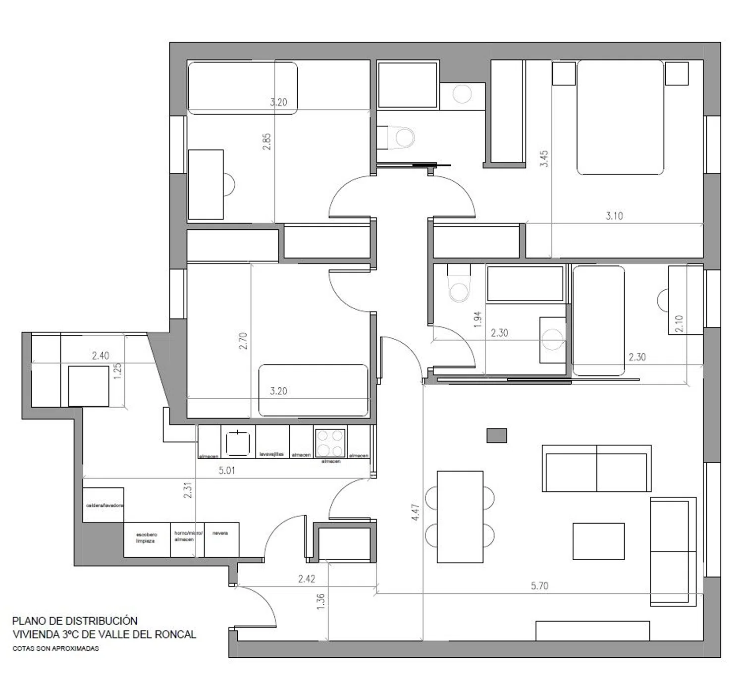 Piso en calle Valle del Roncal, 5 - Foto 1