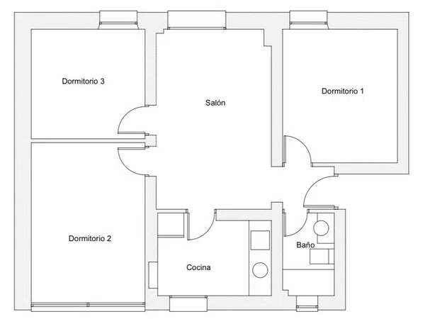 Piso en calle Pan y Toros, 18