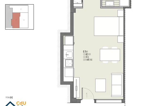Estudio en Calle D'estoup, 14 - Foto 8