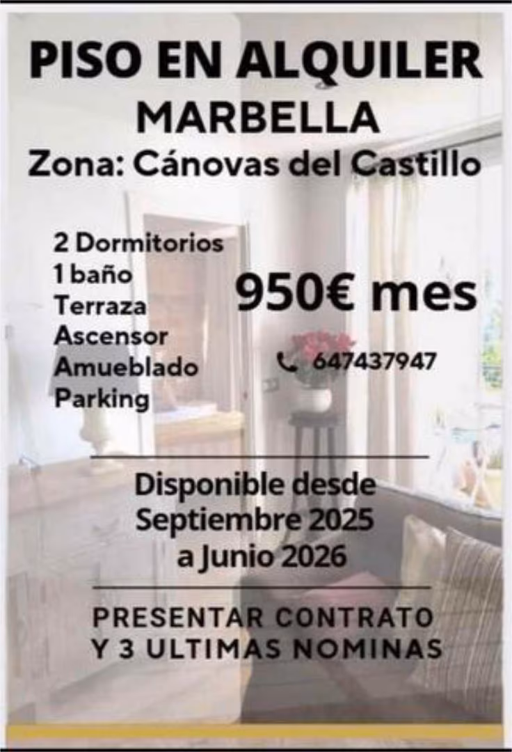 Piso en Cánovas del castillo