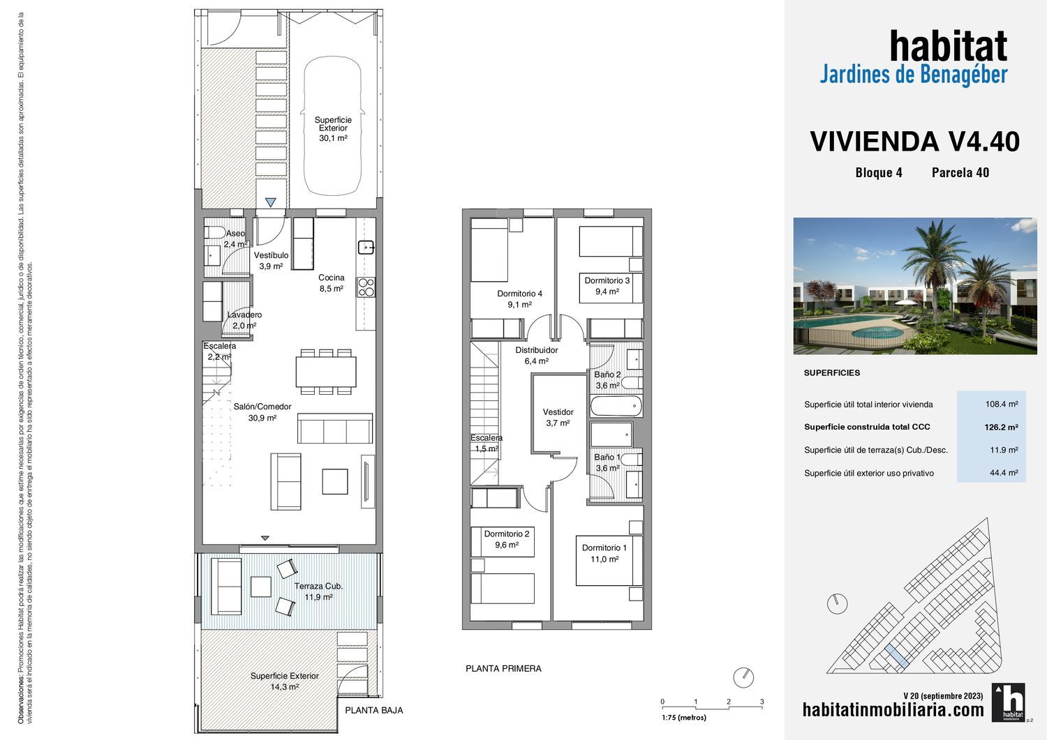 Chalet adosado en Avenida Cortes de Medio s/n - Foto 23