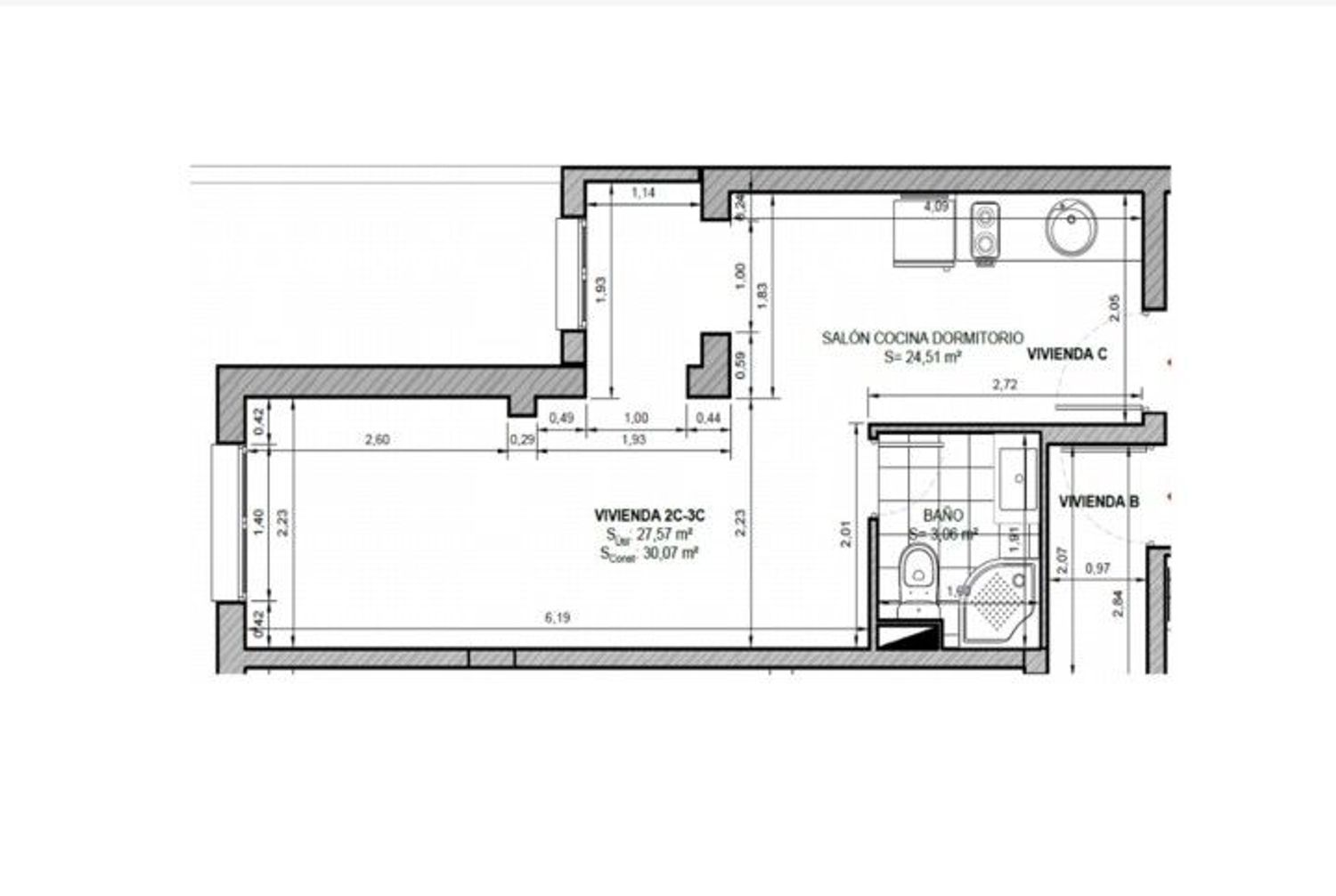 Estudio en calle de la Vereda del Carmen, 11 - Foto 6