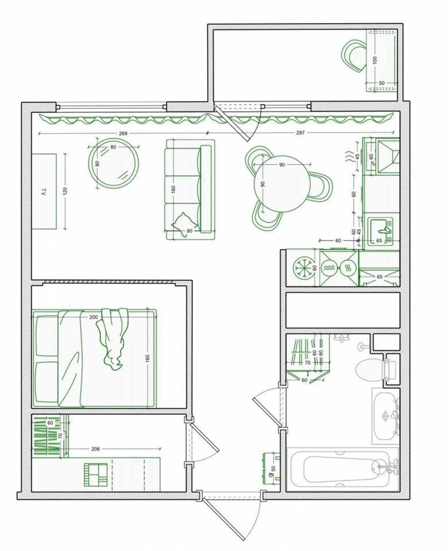 Estudio en C. Julio César, 2 - Foto 5