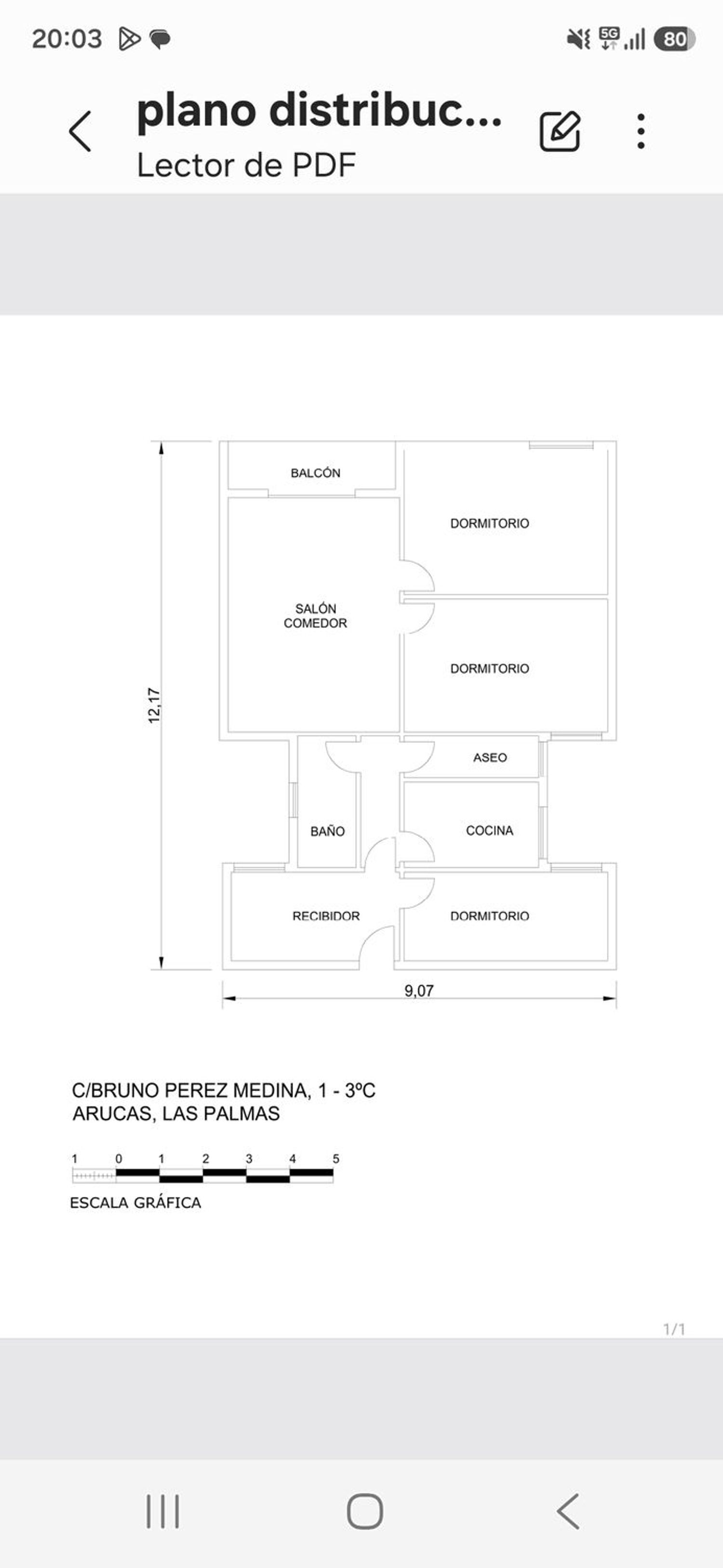 Piso en Calle Bruno Pérez Medina, 1, Arucas Casco, Arucas Casco - Foto 12
