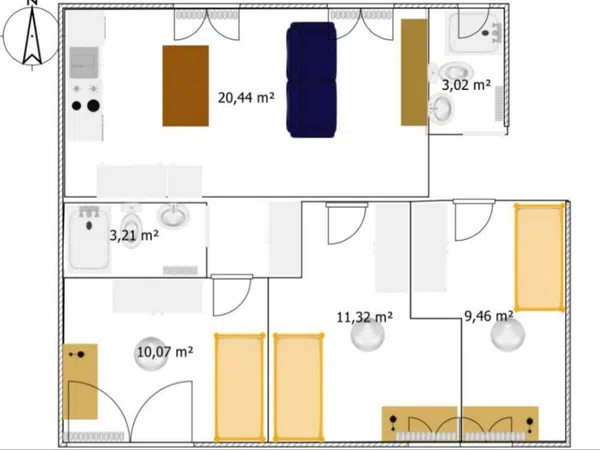 Piso en calle Armenteros, 23