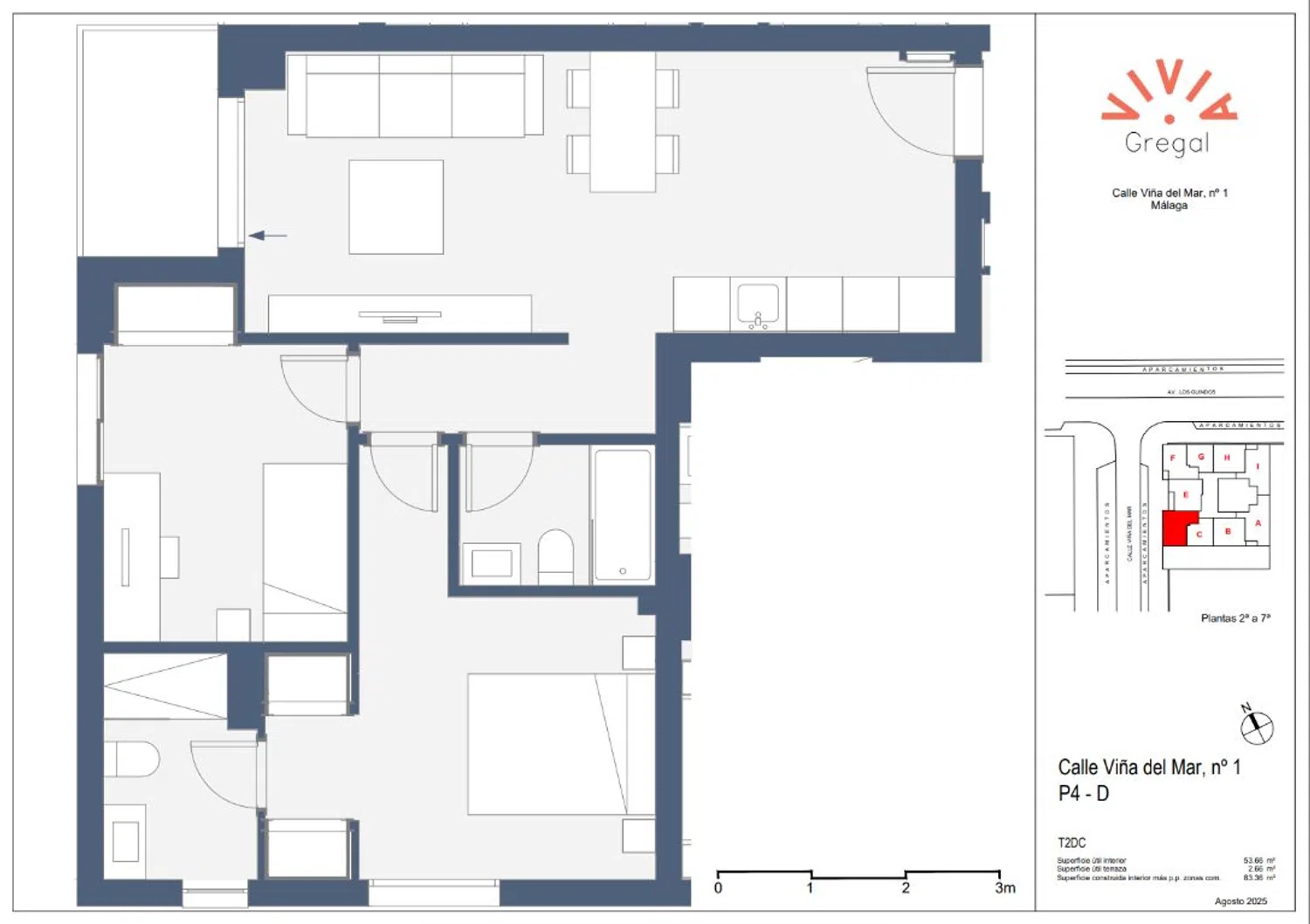 Piso en calle Viña del Mar, 1 - Foto 2