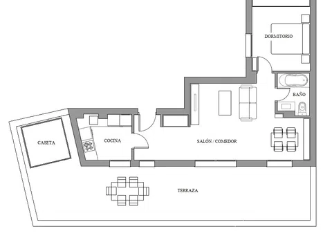 Ático en calle ferrer del río, 24