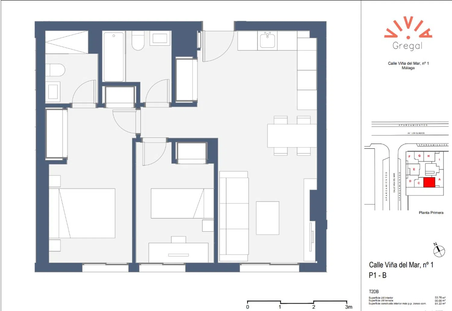 Piso en calle Viña del Mar, 1 - Foto 2