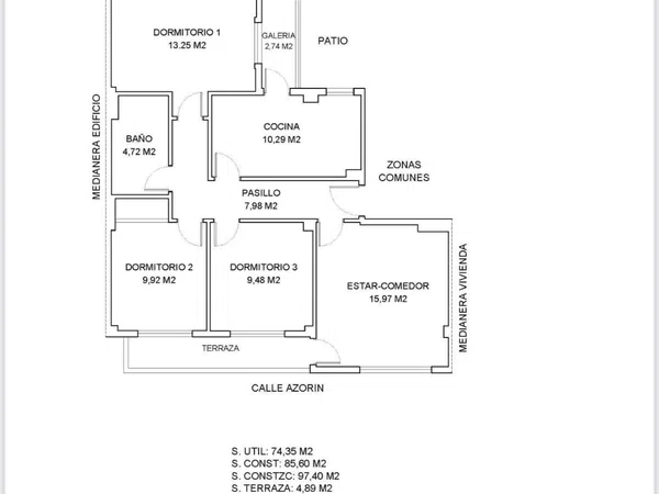 Piso en calle Azorin, 6