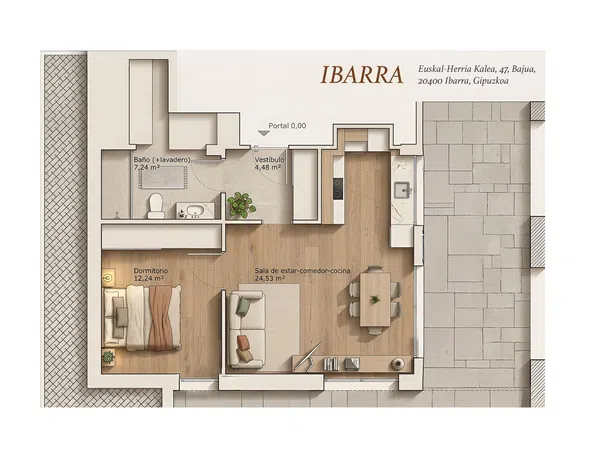 Piso en Calle Euskal-Herria, 47 - Foto 1