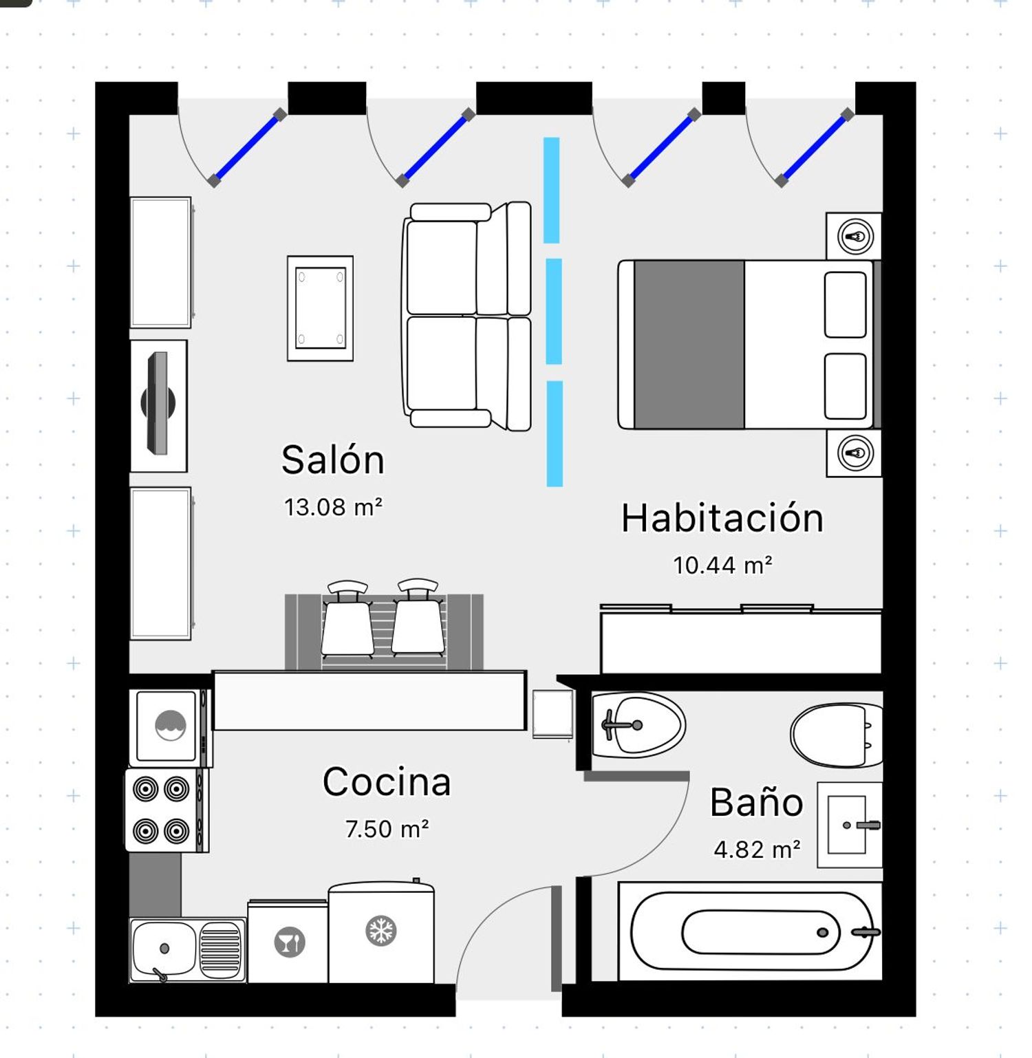 Estudio en Calle de Víctor Hugo, 5, Chueca-Justicia - Foto 24