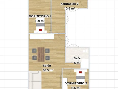 Piso en calle del General Ricardos, 136