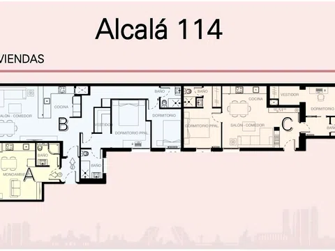 Piso en calle Alcalá, 114