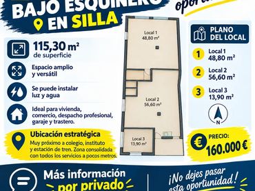 Planta baja en  Plaça del Poble 12 - Foto 1