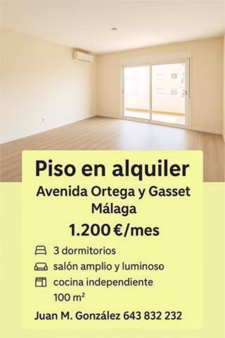 Piso en Ortega y Gasset