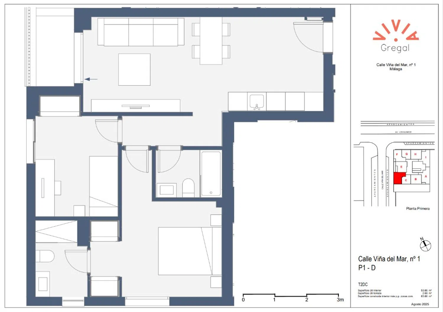 Piso en calle Viña del Mar, 1 - Foto 2